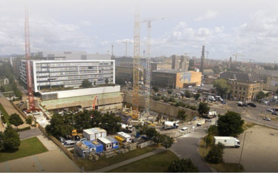 Structural phase at the Millennium Gardens construction